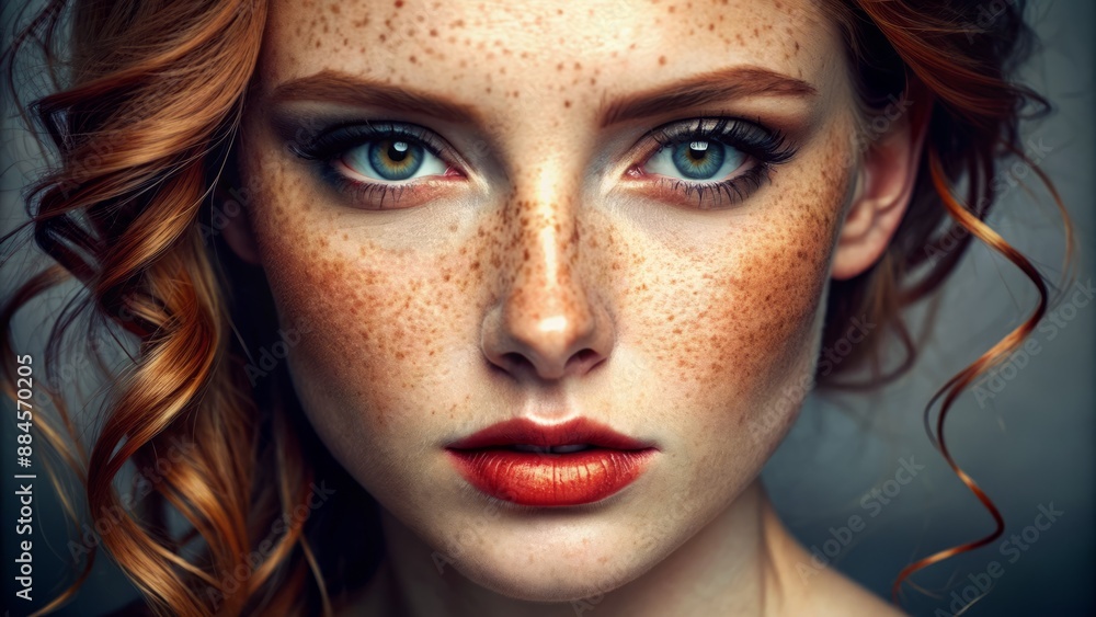 Freckled makeup look with a natural finish Freckled makeup look with a natural finish