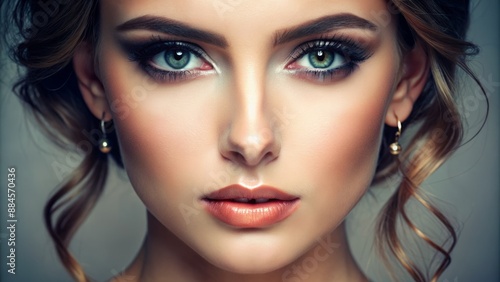 Wallpaper Mural Natural makeup with a focus on eyes Torontodigital.ca