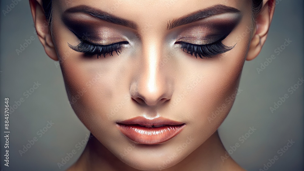 Minimalist makeup with a focus on subtle eyes Minimalist makeup with a focus on subtle eyes
