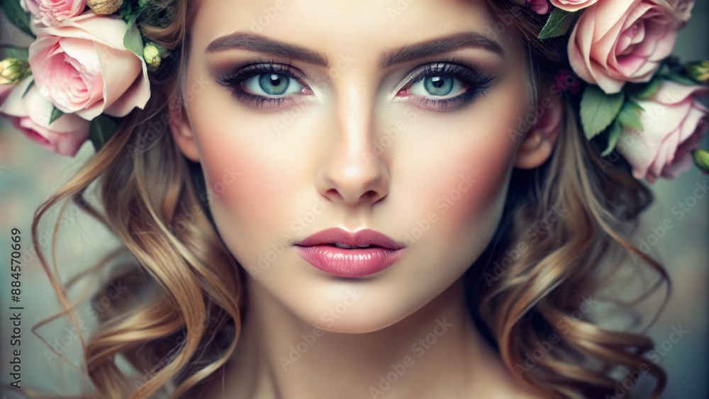 Natural makeup with a focus on soft colors Natural makeup with a focus on soft colors