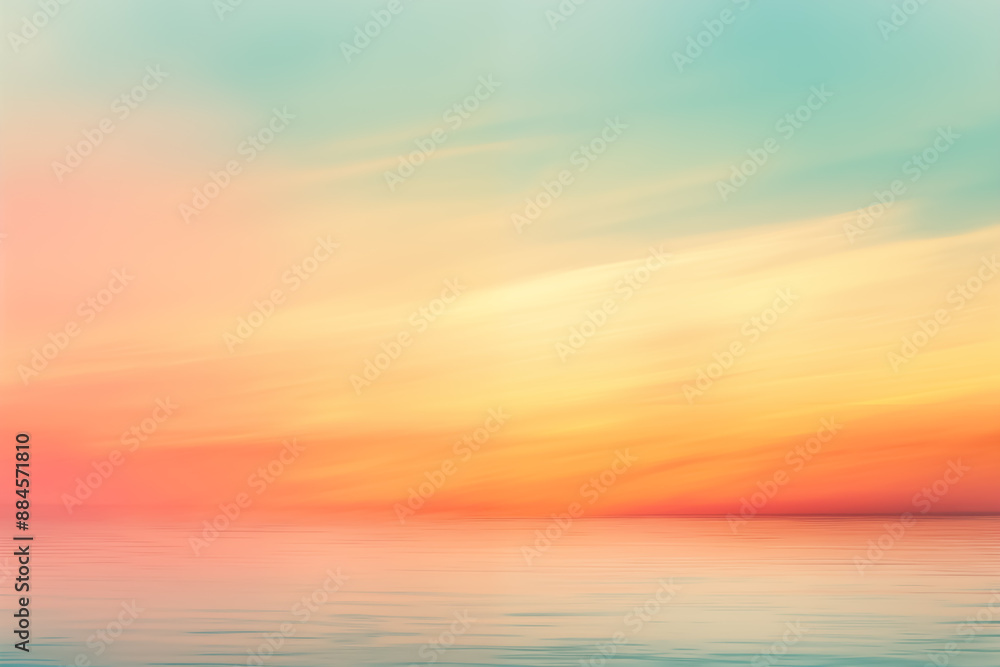 Abstract colorful blurred sunset over the sea Abstract colorful blurred sunset over the sea