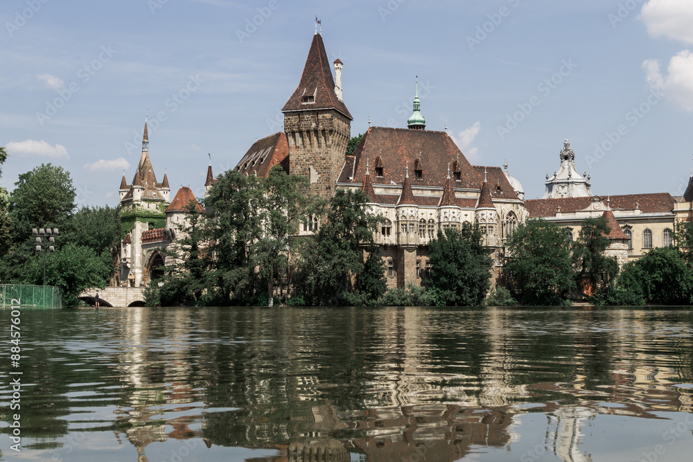A castle inthe Budapest park A castle inthe Budapest park
