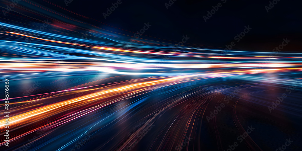 Sparkling blurry trail of light on a dark background. long exposure lights. abstract background. Light effect Sparkling blurry trail of light on a dark background. long exposure lights. abstract background. Light effect