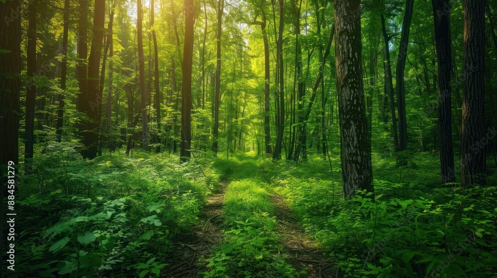 Sunlit Forest Path Sunlit Forest Path