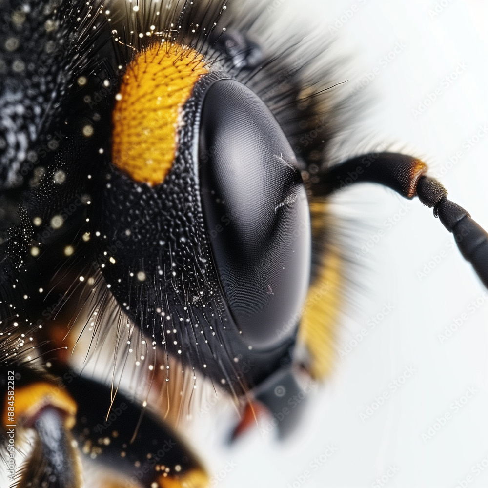Fototapeta premium Wasp Head Close-up