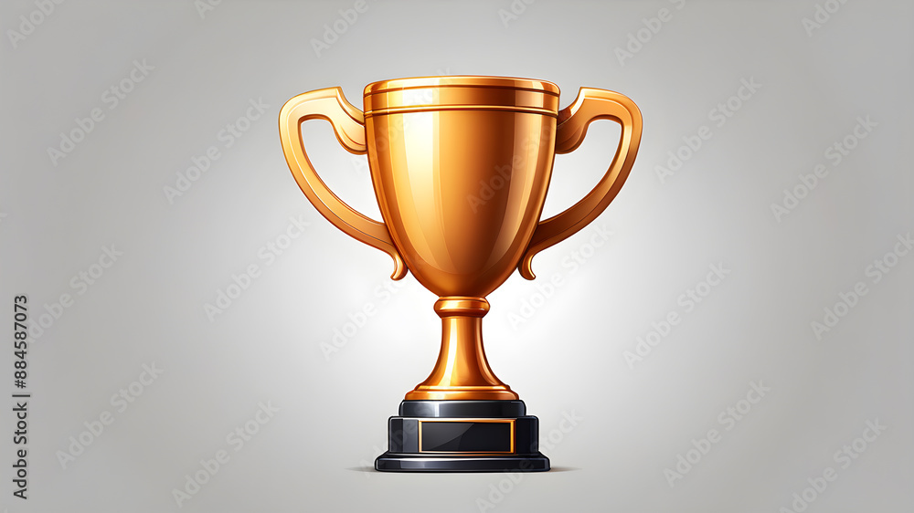 Award cup logo icon on white background. Generative AI Award cup logo icon on white background. Generative AI