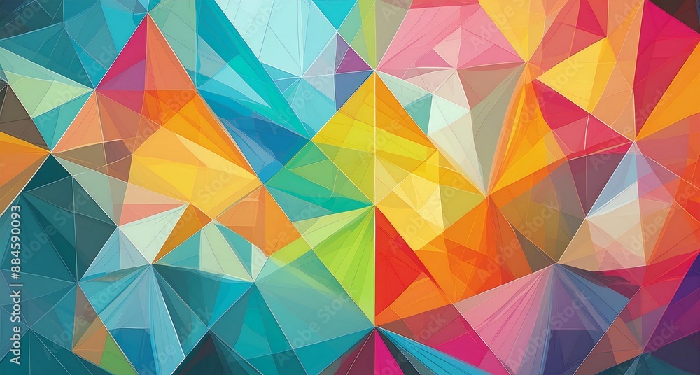 Vibrant Color Symphony: Abstract Geometric Shapes in Dynamic Array
Vibrant Color Symphony: Abstract Geometric Shapes in Dynamic Array