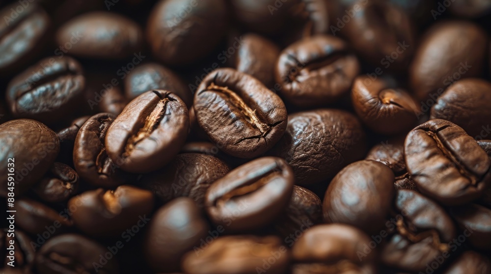 Fototapeta premium Close Up of Roasted Coffee Beans