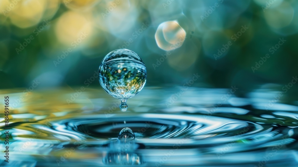 Water Droplet in Motion Water Droplet in Motion