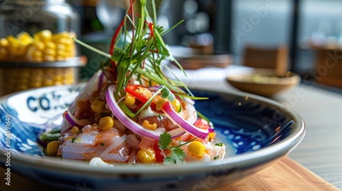 Fototapeta Naklejka Na Ścianę i Meble -  Delicious Peruvian Ceviche