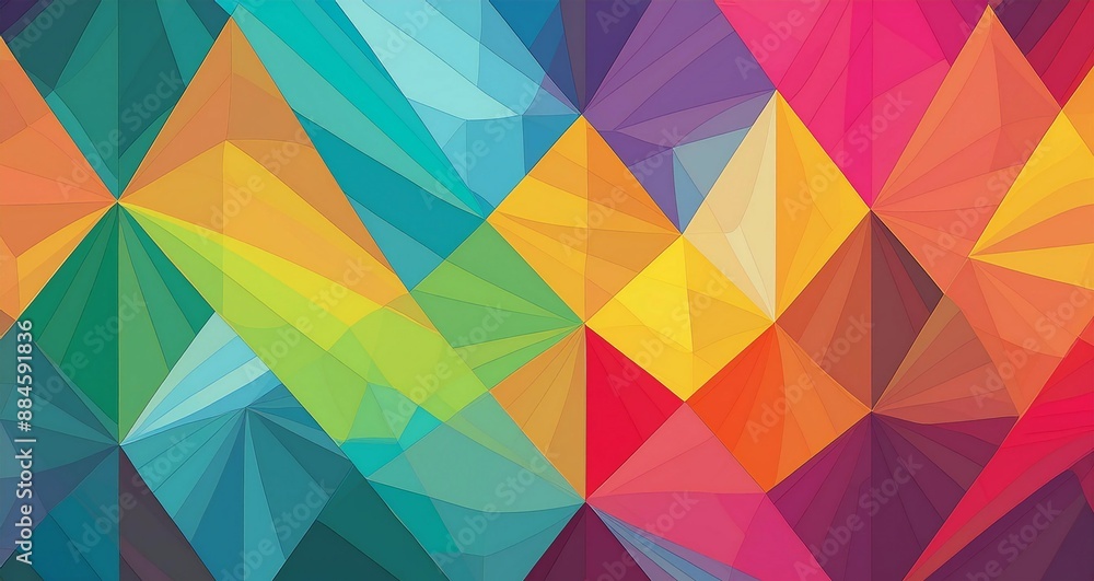 Chromatic Geometric Symphony: Bold Abstract Shapes with Dynamic Colors
Chromatic Geometric Symphony: Bold Abstract Shapes with Dynamic Colors