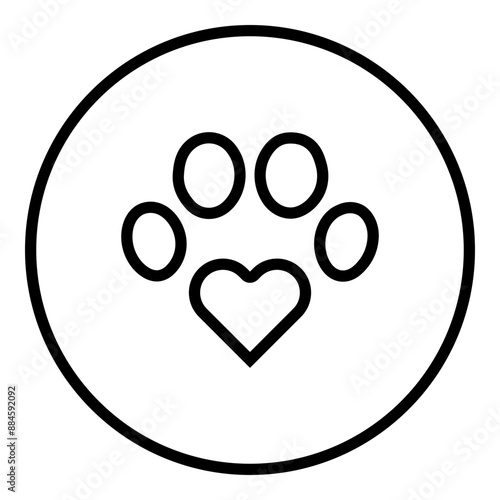 Paw prints photo