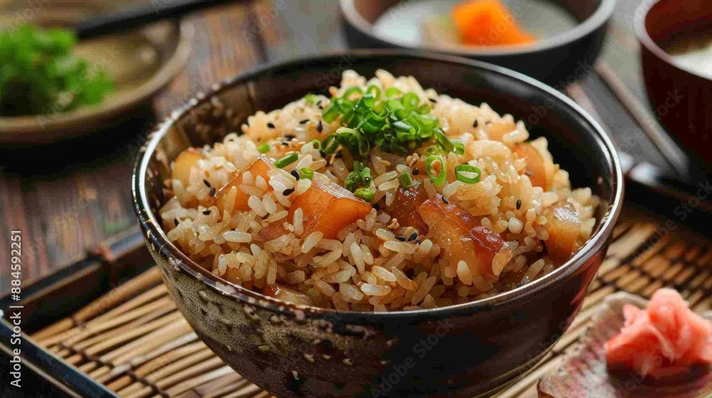 The national cuisine of Japan. Pilaf in Japanese. The national cuisine of Japan. Pilaf in Japanese.
