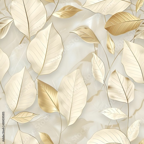 Seamless gorgeous leaves