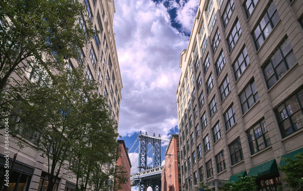 The Manhattan Bridge from Dumbo, Brooklyin, New York