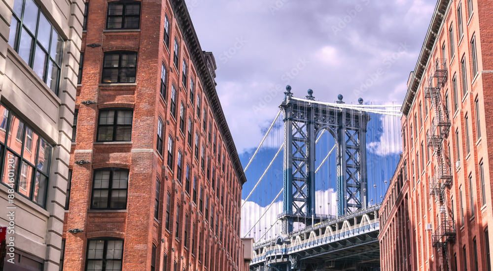 The Manhattan Bridge from Dumbo, Brooklyin, New York