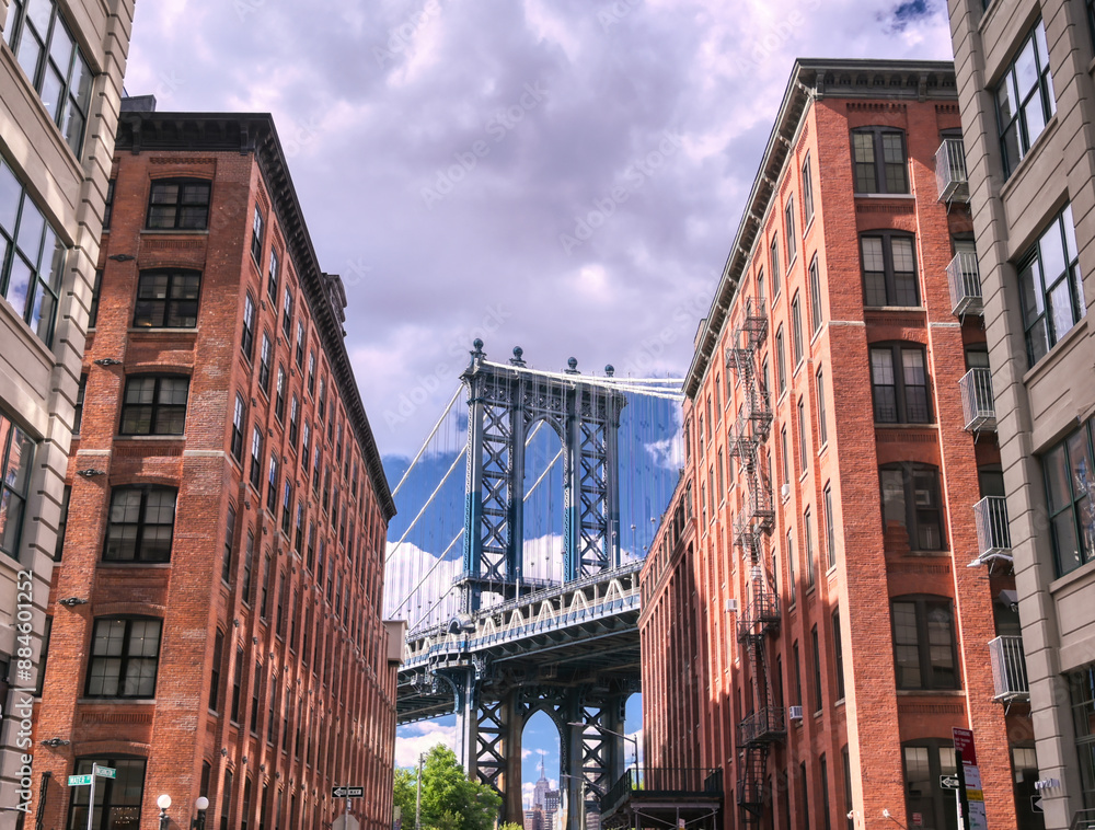 The Manhattan Bridge from Dumbo, Brooklyin, New York