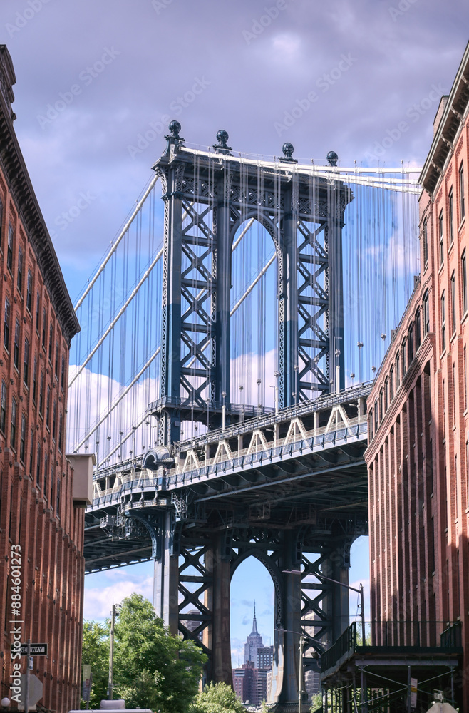 The Manhattan Bridge from Dumbo, Brooklyin, New York