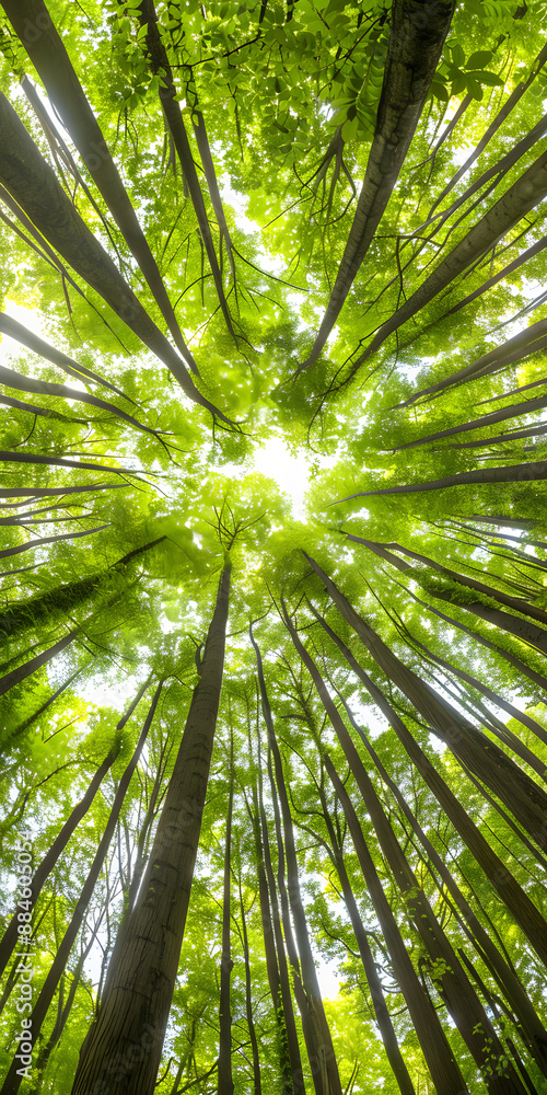 Árvores com Folhas Verdes Exuberantes Árvores com Folhas Verdes Exuberantes