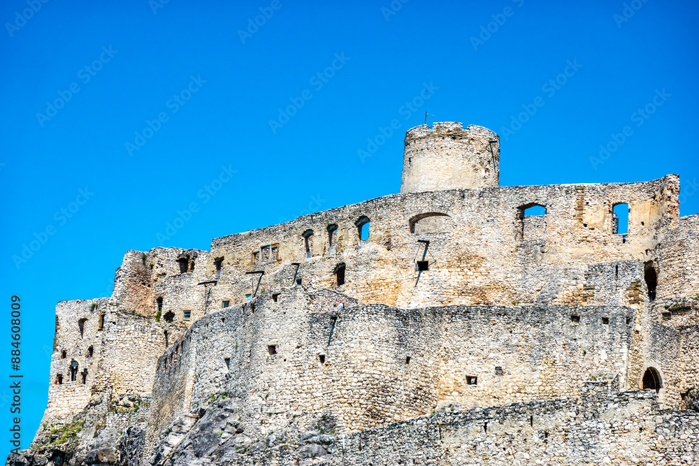 A view of Spis Castle from the inside behind its walls, Slovakia A view of Spis Castle from the inside behind its walls, Slovakia