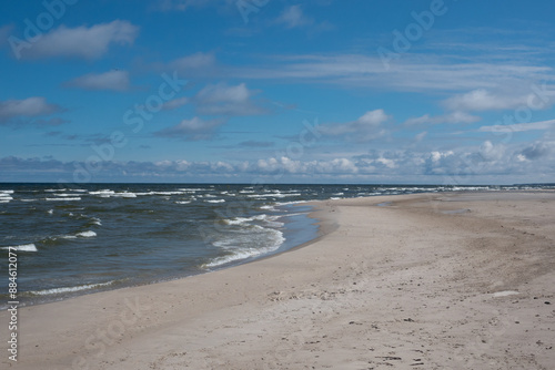 Baltic Sea coast. Leba, Poland