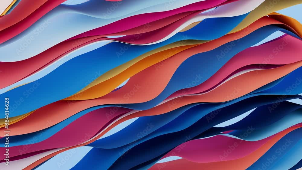 3D abstract animation of beautiful colorful soft surfaces with slow turbulence effect, 4k animated template, live wallpaper 3D abstract animation of beautiful colorful soft surfaces with slow turbulence effect, 4k animated template, live wallpaper