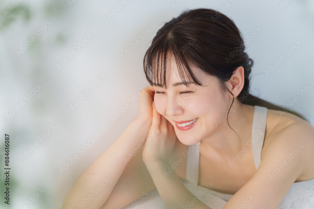 若い女性の美容