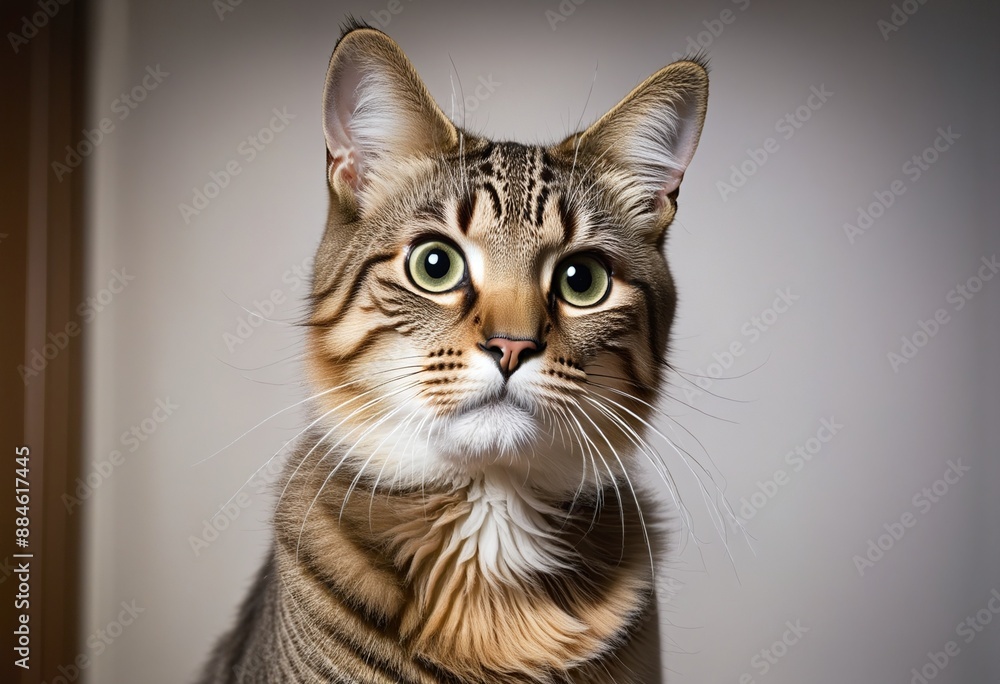 Furry Feline in the Courthouse: The Adorable Tabby Cat Portrait Furry Feline in the Courthouse: The Adorable Tabby Cat Portrait
