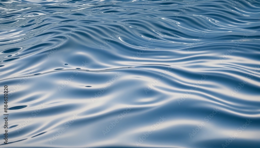 Naklejka premium Blue Wave: A Fluid Design Element