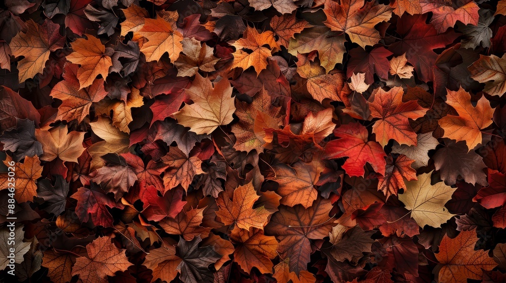 Autumn fall leaves design element wallpaper background Autumn fall leaves design element wallpaper background