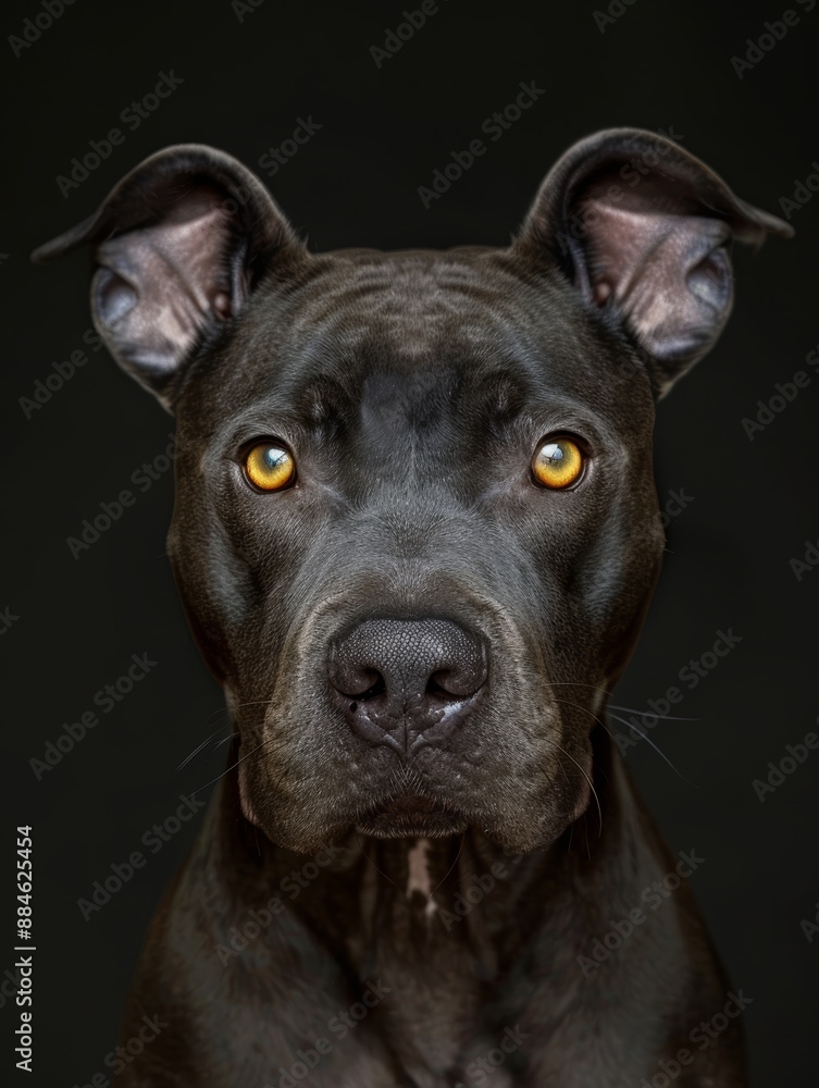 portrait of Pit Bull portrait of Pit Bull