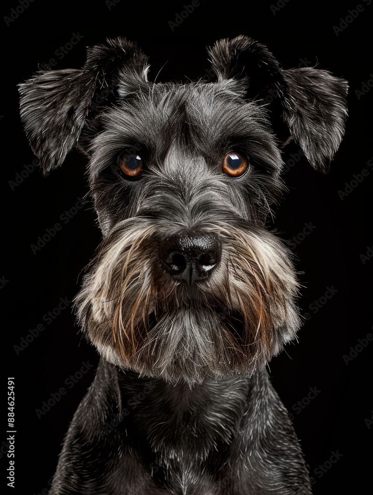 Miniature Schnauzer portrait Miniature Schnauzer portrait