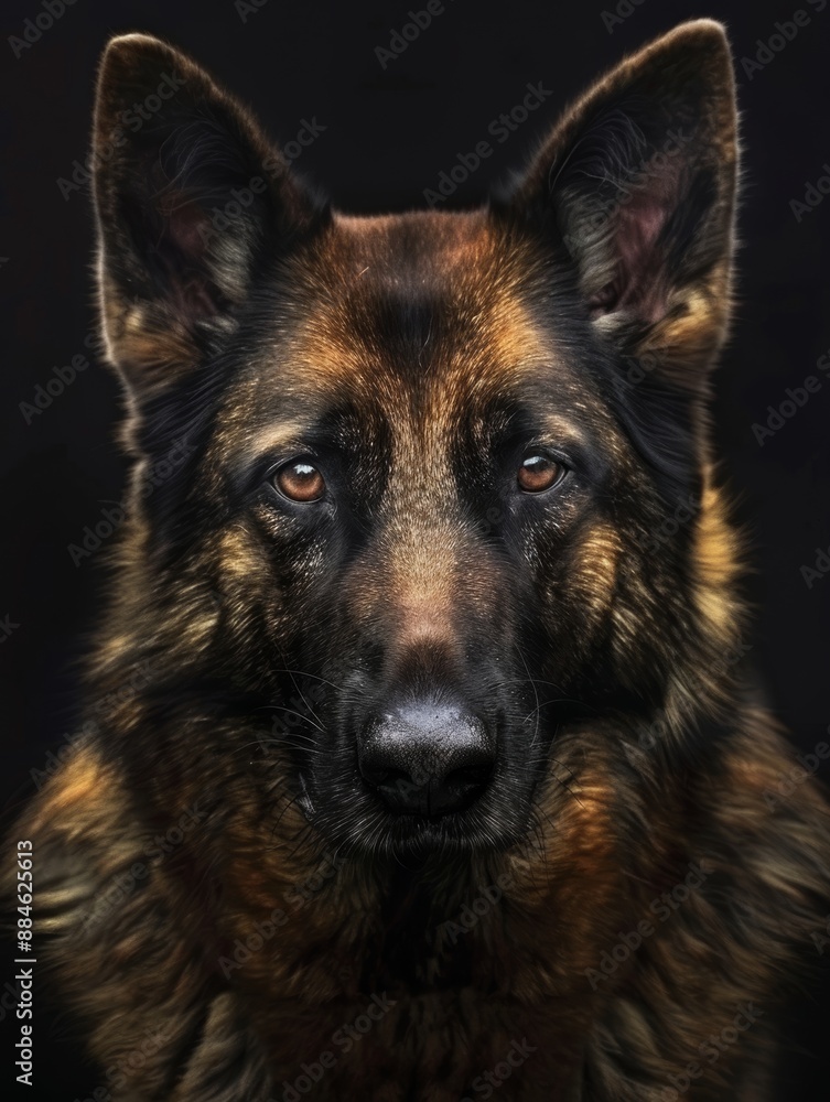 german shepherd portrait