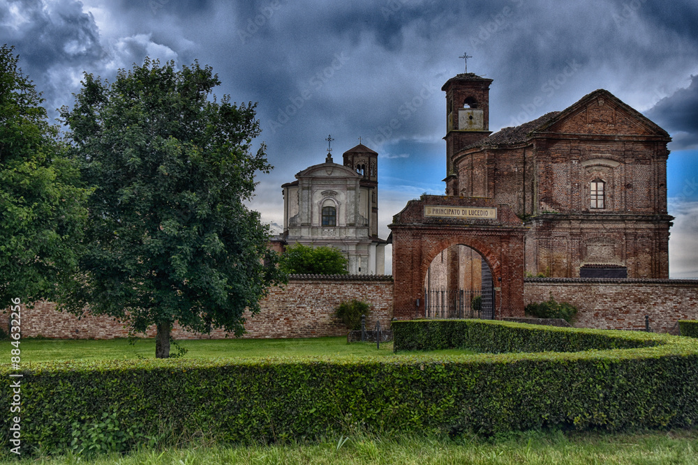 Abbey Church of Santa Maria di Lucedio, Trino, Vercelli. Piedmont, Italy Abbey Church of Santa Maria di Lucedio, Trino, Vercelli. Piedmont, Italy