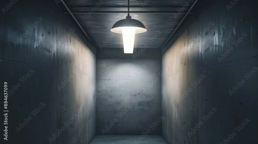 Overhead light with blank area Overhead light with blank area
