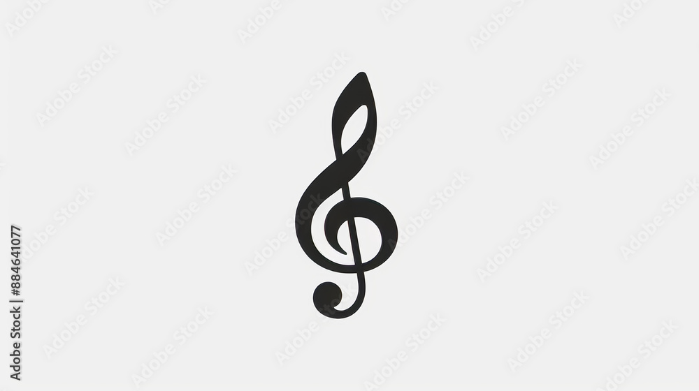 A simple icon of a musical note. It's a vector illustration, making it easy to resize without losing quality. A simple icon of a musical note. It's a vector illustration, making it easy to resize without losing quality.