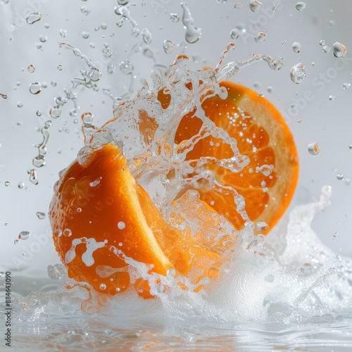 Mystic photo of Fresh Dancy Tangerine, isolated on white background photo