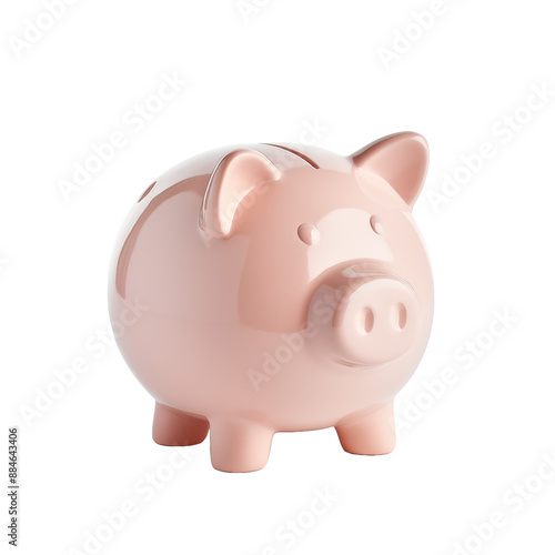 piggy bank isolated on white