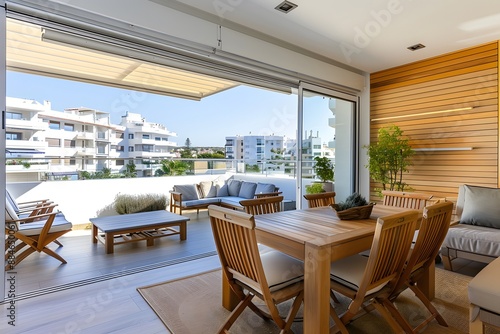 Modern Apartment With Terrace and City View