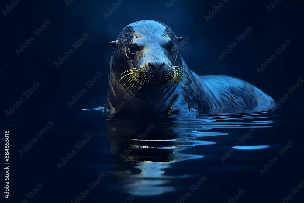 Fototapeta premium Seal in the Dark