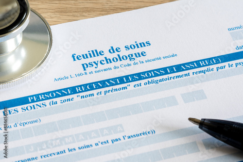 Feuille de soins psychologue.
Dispositif 