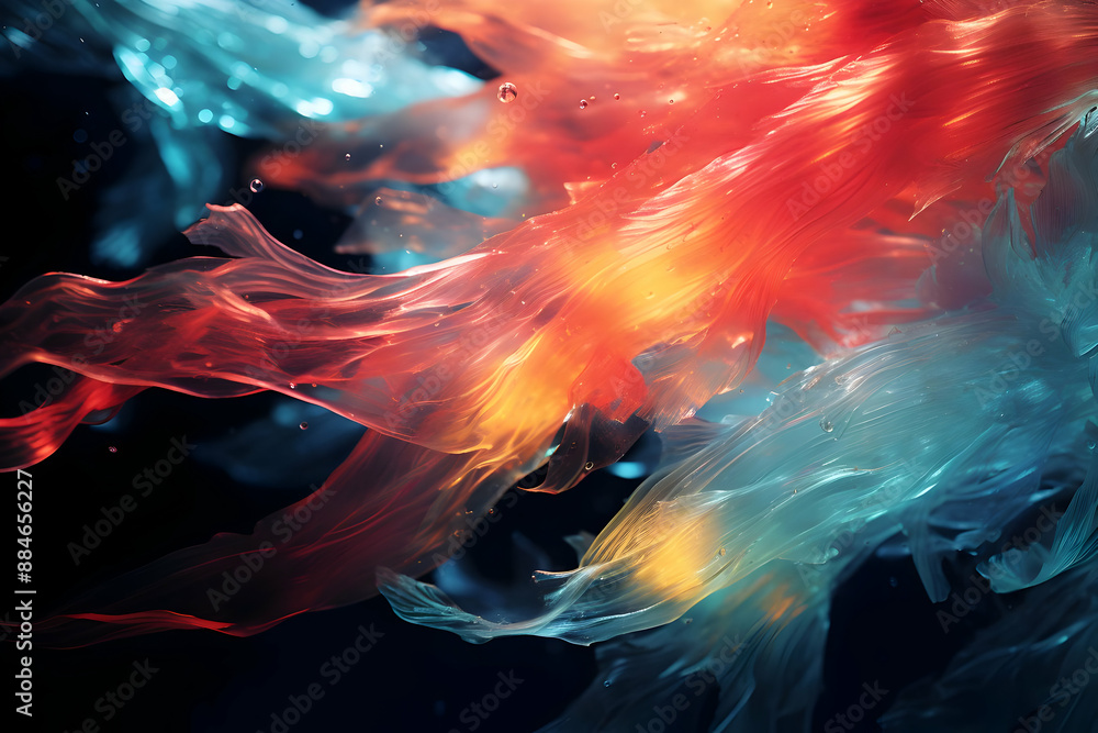 Abstract Red and Blue Swirls Abstract Red and Blue Swirls