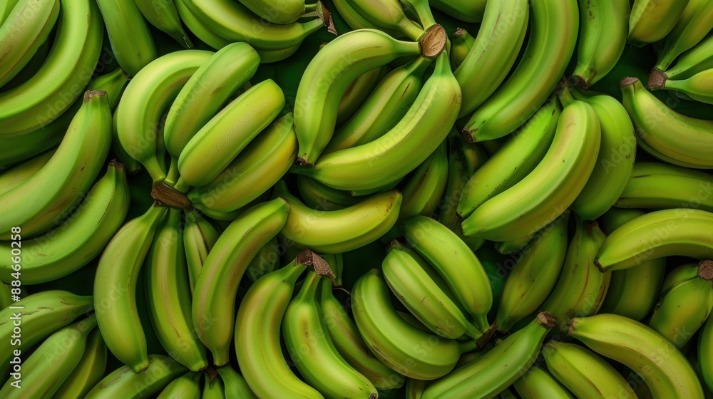 Seamless pattern background of fresh green banana fruit Seamless pattern background of fresh green banana fruit