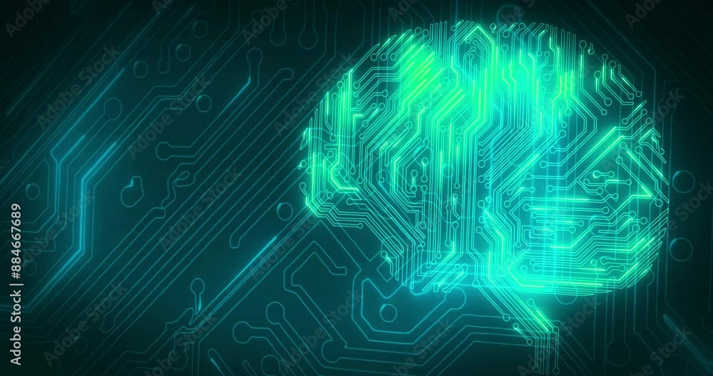 circuit-digital-brain-and-neon-technology-for-ai-artificial