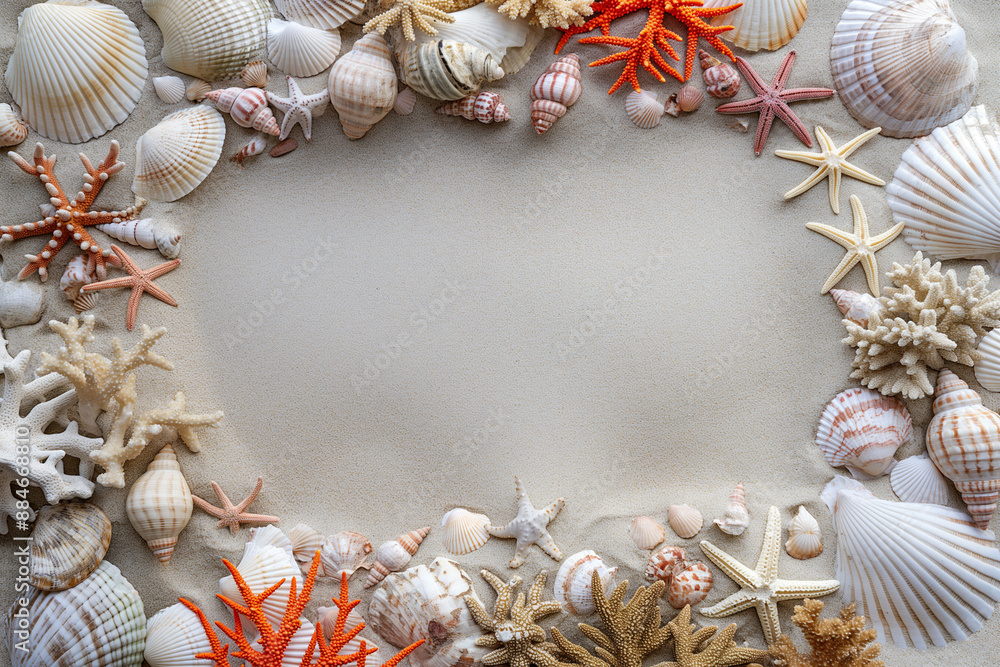 frame for inscriptions made of shells and sea sand
frame for inscriptions made of shells and sea sand
