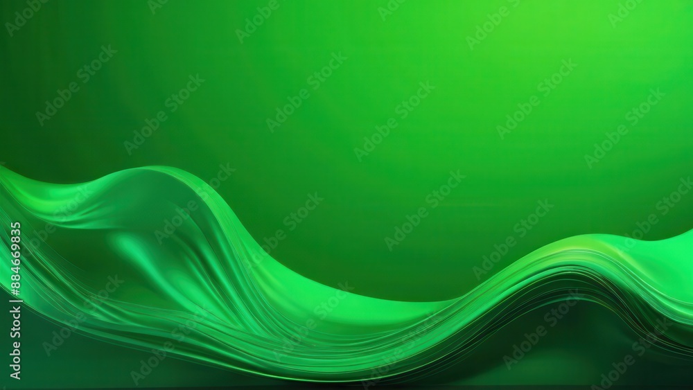 Abstract Green Wave Background. Abstract Green Wave Background.