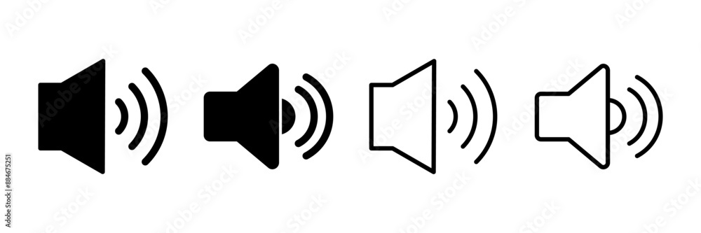 Speaker icon vector isolated on white background. Volume icon. Loudspeaker icon vector. Audio. Sound Speaker icon vector isolated on white background. Volume icon. Loudspeaker icon vector. Audio. Sound