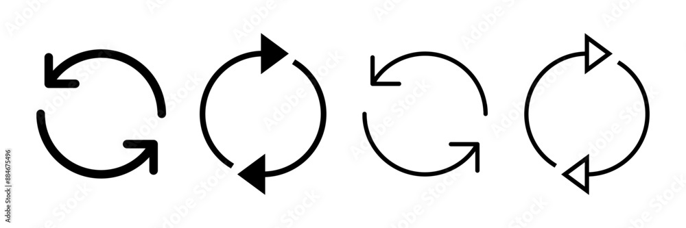 Refresh icon vector isolated on white background. Reload icon vector. Update icon. convert icon Refresh icon vector isolated on white background. Reload icon vector. Update icon. convert icon