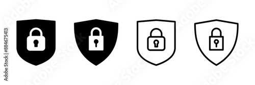 Security icon vector isolated on white background. protection icon. privacy. vpn