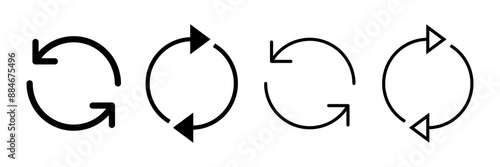 Refresh icon vector isolated on white background. Reload icon vector. Update icon. convert icon